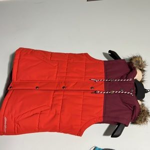 Womens small Eddie Bauer two tone (orange and purple) vest